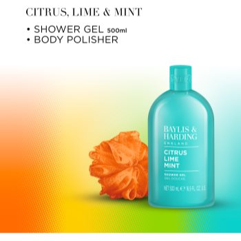 Baylis & Harding Men's Citrus Lime & Mint set cadou pentru barbati - imagine 3